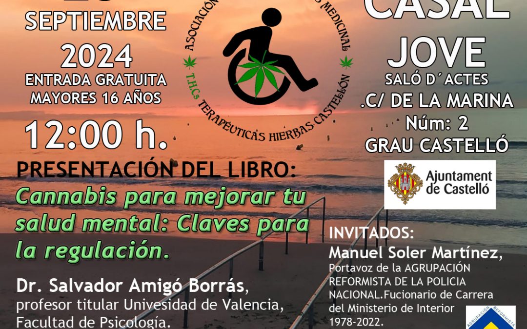 La Asociación pionera en la Comunidad Valenciana de pacientes usuarios de cannabis Terapéuticas Hierbas Castello celebra su 7º aniversario.